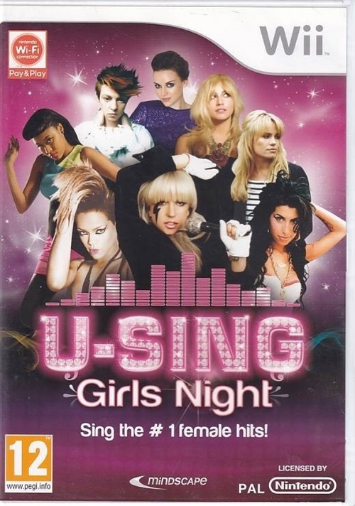 U-Sing Girls Night - Nintendo Wii (B Grade) (Genbrug)